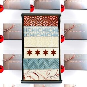 WOODBERRY CO. | set of 6 | Home for the Holidays: Chicago Luxury Soap Box Set